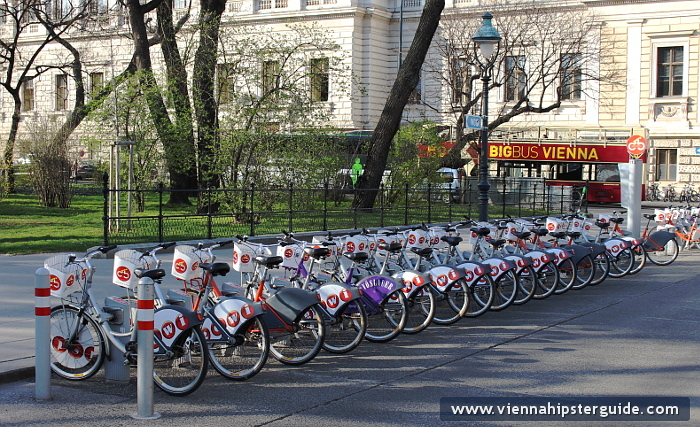 Public bicycles for rent in Vienna - Wien