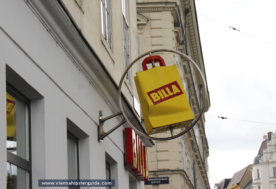 Billa supermarket chain in Vienna / Wien