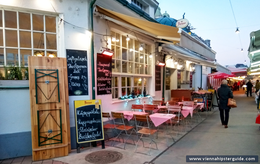 Naschmarkt farmers' market in Vienna, Austria - Wien