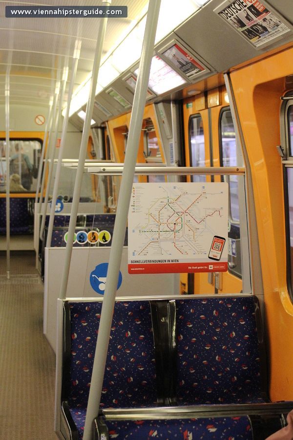 U-Bahn / Metro wagon in Vienna, Austria - Wien
