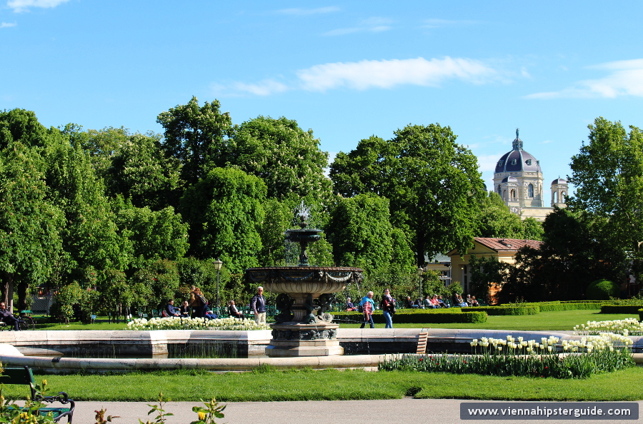 Volksgarten Wien - Public park and garden in Vienna, Austria